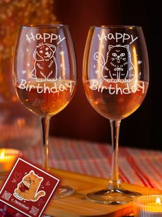 Бокал для вина LaserGlass с др собака и кот