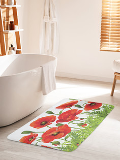 Коврик для ванной туалета JoyArty Ароматные маки, bath_11353_60x100