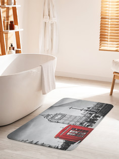 Коврик для ванной туалета JoyArty Звонок из Лондона, bath_14654_60x100