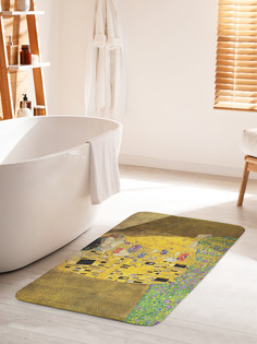 Коврик для ванной туалета JoyArty Густав Климт Поцелуй, bath_4889_60x100