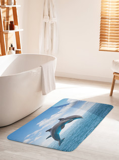 Коврик для ванной туалета JoyArty Парный прыжок, bath_6114_60x100