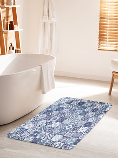 Коврик для ванной туалета JoyArty Зима в узорах, bath_17008_60x100