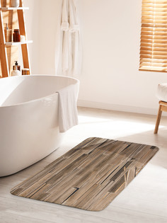 Коврик для ванной туалета JoyArty Деревянные доски, bath_20379_60x100