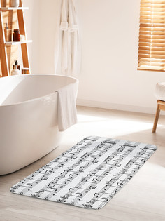 Коврик для ванной туалета JoyArty Нотный лист, bath_27818_60x100