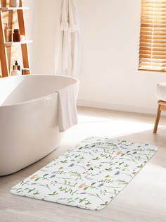 Коврик для ванной туалета JoyArty Цветочная ботаника, bath_31651_60x100