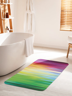 Коврик для ванной туалета JoyArty Радужный перелив, bath_38481_60x100