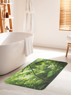 Коврик для ванной туалета JoyArty Утро в тропиках, bath_38868_60x100