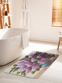 Коврик для ванной туалета JoyArty Букет сирени, bath_62750_60x100
