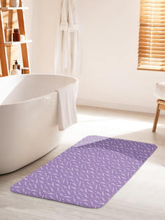 Коврик для ванной туалета JoyArty Ветки лаванды, bath_74006_60x100