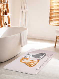 Коврик для ванной туалета JoyArty Лучшая пара котиков, bath_92004_60x100