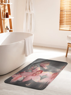 Коврик для ванной туалета JoyArty Орхидеи на водной глади, bath_244924_60x100
