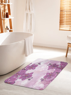 Коврик для ванной туалета JoyArty Орхидеи на боке, bath_385249_60x100