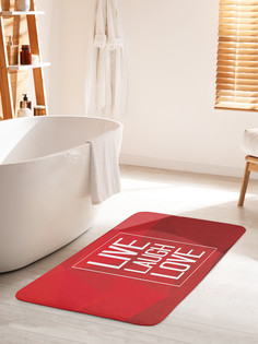 Коврик для ванной туалета JoyArty Live.Laugh.Love, bath_53840_60x100