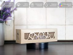 Полотенце махровое D-vibe с вышивкой Денис Сердца.