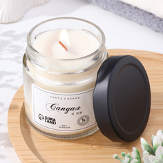 Свеча ароматическая Богатство Аромата 10309124, из соевого воска, сандал и ши, 150 г