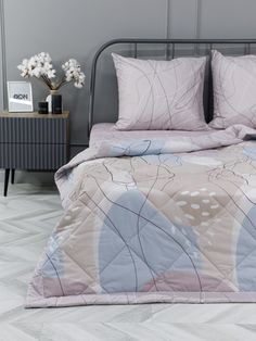 Комплект постельного белья с одеялом DonCotton Абстракция, 1.5 спальный