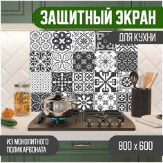 Защитный экран для кухни Teslaplast Мозаика с УФ-печатью 800-003