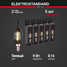 Комплект филаментных ламп из 5 штук Elektrostandard Свеча на ветру F BLE1428 9W E14 3300K