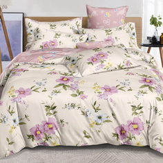 Постельное белье Cleo 2 спальное с рисунком наволочки 70х70