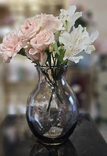 Стеклянная ваза ArAs Flowers Доника 20 см