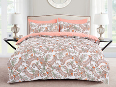 Постельное белье Cleo Pure Cotton евро с рисунком 4 наволочки 70х70 и 50х70