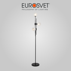 Торшер на 3 стеклянных плафона Eurosvet Volver 013833 G9 черный