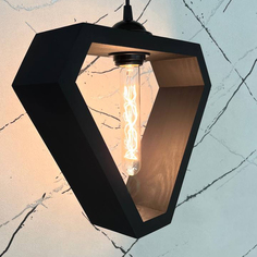 Светильник потолочный WoodLoft23 в стиле Лофт WL14-1 black