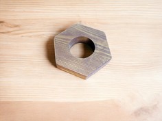 Подставка для яиц из массива лиственницы 2 шт в упак. No Brand