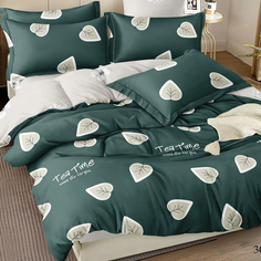 Постельное белье Cleo Pure Cotton 1.5 спальное с рисунком наволочки 70х70