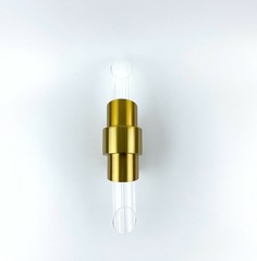 Бра настенный дизайнерский светильник Е14 2*40Вт Tycho mini латунный Blesslight