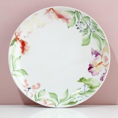 Тарелка керамическая Dolce Ceramo Акварель 22.5 см