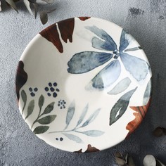 Тарелка керамическая Dolce Ceramo Фьюжен 20 х 5.5 см, 600 мл