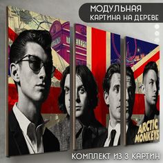 Модульная картина на дереве Бруталити музыка Arctic Monkeys - 6137