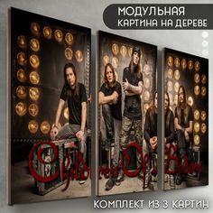 Модульная картина на дереве Бруталити Музыка Children of Bodom - 6181