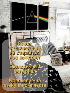 Модульная картина на дереве Бруталити музыка pink floyd пинк флойд - 2175