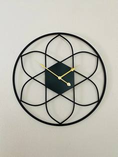 Часы настенные интерьерные металлические диаметр 50 см ID Interio