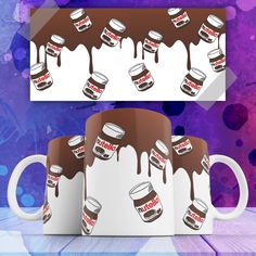 Кружка с принтом Нутелла nutella шоколадная паста 330 мл No Brand