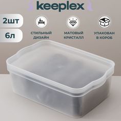 Коробка ящик для хранения вещей Keeplex 2шт по 6л 32х21х11см