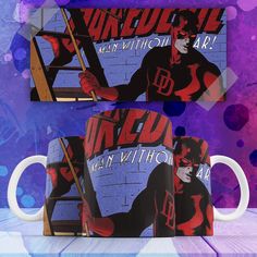 Кружка Сорвиголова Daredevil Мэттью Мёрдок Marvel Марвел С Принтом, 330мл No Brand