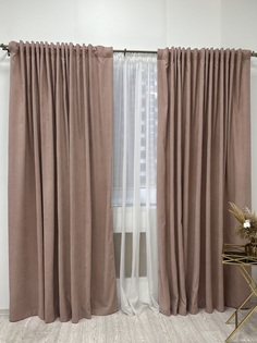 Шторы Home Comfort Пыльная роза 300х270см-2шт, 2 шт в комплекте