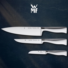 Набор ножей WMF Grand Gourmet, 3 предмета, нержавеющая сталь Cromargan