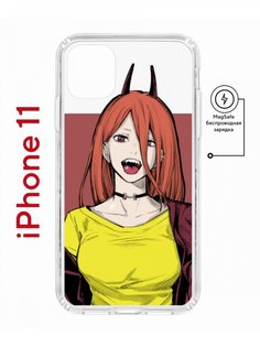 Чехол на iPhone 11 MagSafe с принтом Kruche Print POWER_cmpk противоударный с магнитом КruЧЕ