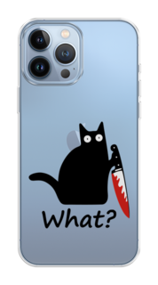 Чехол на Apple iPhone 13 Pro Max "Котик с ножом" Case Place