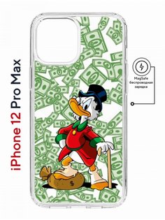 Чехол на iPhone 12 Pro Max MagSafe Kruche Print MacMoney противоударный с магнитом КruЧЕ