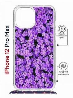 Чехол на iPhone 12 Pro Max MagSafe с принтом Kruche Print Обриета с магнитом, со шнурком КruЧЕ