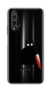 Чехол на Honor 20/Huawei Nova 5T "Котик с ножом" Case Place
