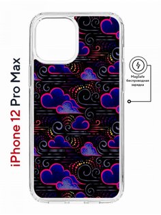 Чехол на iPhone 12 Pro Max MagSafe с принтом Kruche Print Dreams противоударный с магнитом КruЧЕ