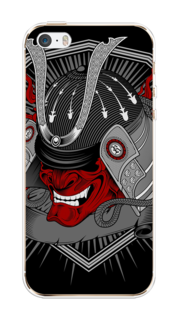 Чехол на Apple iPhone 5/5S/SE "Красная маска самурая" Case Place