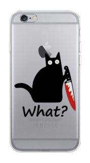 Чехол на Apple iPhone 6/6S "Котик с ножом" Case Place