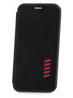 Чехол на Samsung M11 Kruche Open Book-1 черный,книжка с карманом для карт,с магнитом КruЧЕ